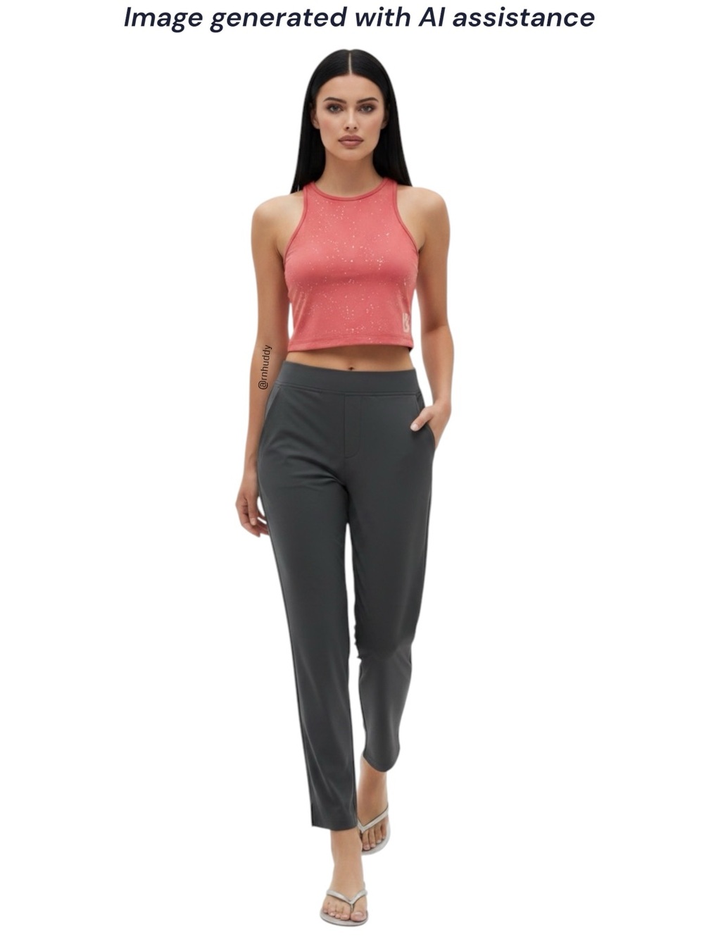 Athleta size 4 tall ash Brooklyn pant